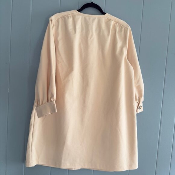 Tuckernuck Blake Shift Shirt Dress XL Stone Neutral French Girl Quiet Luxury - Picture 7 of 11